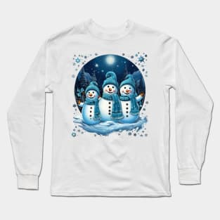 Christmas Snowmen Long Sleeve T-Shirt